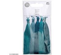 Set de pompons glands - Bleu - 9,5 cm - 5 pcs G