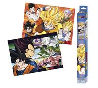 Set de Posters Chibi - ABYSTYLE - DRAGON BALL - Saiyans - 52x38 cm - Papier brillant 170 g/m²