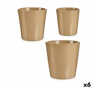 Set de pots de fleurs Beige Argile (6 pièces)