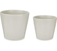 Set de pots de fleurs Ibergarden LINCE-22-28-G Gris Argile Ø 22 cm Ø 28 cm 2 pièces