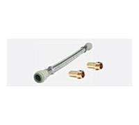 Set de pression John Guest Set30 idéal pour les raccords apparents et Durchlauferhitzer , 1x tuyau 15mm x 15mm, longueur 500mm et 2x douilles à visser en laiton 15mm x 2000 /2" BSPT