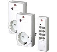 Set de prises - Brennenstuhl - 1507150 RCS 1000 N Comfort - Commande par radio - Sécurité enfant - Portée 25m