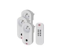 Brennenstuhl Set de prises télécommandées Comfort-Line 1507041 – 3 prises pour l'intérieur