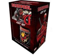 Marvel Coffret Cadeau - Mug, Dessous de Verre, Porte-Clef - Deadpool