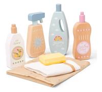 Woet® Set de produits ménagers en bois pour enfants Beige - À partir de 3 ans