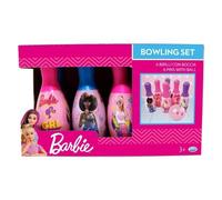Set De Quilles De Bowling 6 Pcs + 1 Balle BARBIE Ods Couleurs Assorties