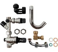 Set de raccordement eau potable Wolf pour montage apparent avec réducteur de pression 1/2 pour centrale CGW