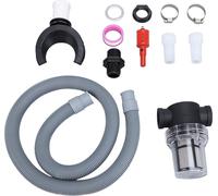 Set de raccordement pour tonneau d'eau de pluie, collecteur d'eau de pluie pour toit, inverseur pour tonneau d'eau de pluie avec filtre, raccord de tuyau de collecte d'eau, rond