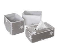 Set De Rangement Pour Couches Et Lingettes - Roba - Little Stars - Gris - Mixte - 23x13x8cm - 20x12x13,5cm Gris