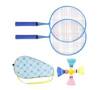 Set De Raquettes De Badminton, Volants et Raquettes de Rechange pour Badminton, Raquettes Légeres avec Poignée Confortable pour Adultes Et Amis - Équipement Sportif Extérieur