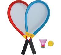 Set De Raquettes Géantes,Deux Raquettes De Badminton Surdimensionnées Avec Un Filet Élastique,Une Balle Souple Et Un Volant Coloré,970150