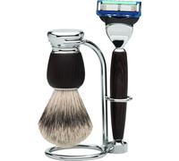 Set de rasage |Gillette® Fusion™| pur-argenté | Bois de wengé "Serie Premium Design MILANO