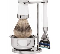 Set de rasage | Gillette® Fusion™| résine précieuse blanche | pur-argenté "Series Premium Design Paris