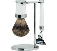 Set de rasage | Gillette® Mach3® | résine précieuse blanche | pur-gris "Series Premium Design Paris