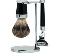 Set de rasage | Gillette® Mach3® | résine précieuse noir | pur-gris "Series Premium Design Paris