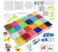 Set de Recharge de Perles D'eau,4800 Perles D'artisanat Eau Magique,en 24 Couleurs,Kit non Toxique,avec Accessoires pour Enfants Débutants DIY Jouets