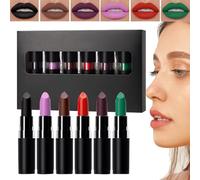 Set De Rouge À Lèvres Halloween, Teinte Noire Intense Pigmentée Modulable, Accessoire de Maquillage d'Halloween, Set de Rouge à Lèvres pour Voyage et Festival