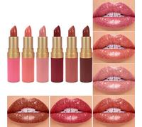 Set de Rouge à Lèvres Maquillage - Stick Brillant à Lèvres Hydratant,Maquillage Hydratant Avec Effet Pailleté Et Brillant À Lèvres Pour Mariage, Fêtes Et Les Jours - Femmes Et