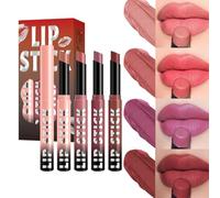 Set de Rouge à Lèvres Matte - Brillance Hydratante Résistante - Texture Légère Hydratante Imperméable 4X pour Soirées Mariages Événements en Extérieur Tenue Confortable Toute la