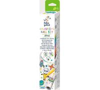 Set de rouleaux à dessin autocollants - 3 m et 12 crayons cirés, Space - Haku Yoka