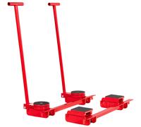 Set de rouleaux de transport 20 tonnes - 4 plateaux avec 2 barres de direction MW Tools TRS20
