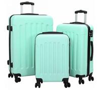 Set de sacs de voyage Vidaxl - 42006253 - Ensemble de valises 3 pcs Bagages rigides Vert Menthe 20 24 28 ABS