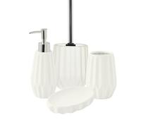 Set de Salle de Bain 4 pièces en céramique Blanc