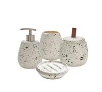 Set de Salle de Bain 4 pièces en céramique Blanc