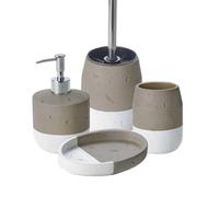 Set de Salle de Bain 4 pièces en céramique Taupe