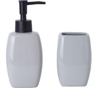 Set de salle de bain Versa Gris en céramique