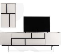 Set de salon élégant Composé d'un TV Lowboard et d'une armoire murale 2pcs.