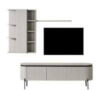 Set de salon parfait Composé d'un buffet TV et d'une armoire murale 2pcs.