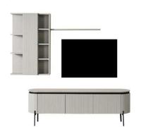 Set de salon parfait Composé d'un buffet TV et d'une armoire murale 2pcs.