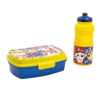 Set de sandwich rectangulaire et bouteille de sport Easy Hold 380 ml dans une boîte cadeau Paw Patrol Boy Rescue Pups