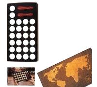 Set de sceaux en cire, design de carte rétro, outil de bricolage de récupération, 26pcs Set de sceaux no 8