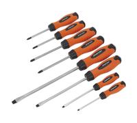 Set De Screwdrivers Sealey 8Pc Hammer-Thru Hi-Vis Orange HV004