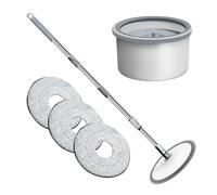 Set de Seau et Serpillière - Kit de Seau à Essorage avec Serpillière Essoreuse,Fournitures de Nettoyage Légères pour Salle de Bain, Salon, Marbre, Parquet et Carrelage