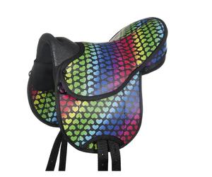 Set de selle pour poney HKM Noir 12 cm