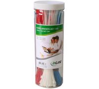 Set de serre-câbles InLine®, 300 pièces, 5 couleurs, 2 dimensions