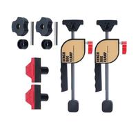 Set de serre-joints pour le travail du bois, outils à blocage rapide réglables - Serre-joints de table avec établi et rail de guidage - Pour rail de scie, meulage, coupe, réparation, établi