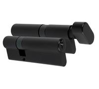 Set de serrures cylindriques 30/50 mm | Cylindres de serrure et cylindres à bouton avec 5 clés | Cylindres profilés pour porte d’entrée et porte d’appartement | Set de serrures de porte pour la