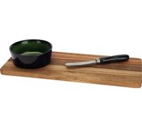 Set de service 3 pièces avec bol et couteau