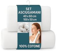 Set De Serviettes De Bain Visage Et Bidet Éponge Douce 100 % Coton Jacquard,1 Serviette Visage 60 X 110 Cm + 1 Serviette Bidet Invité 40 X 60 Cm,Absorbant Résistant Aux Lavages Fréquents,Durables