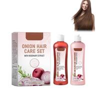 Set De Shampooing Et De Conditionneur à L'oignon Et Au Romarin Pour Le Soin Des Cheveux, 120ml Duo Contre La Chute Des Cheveux Pour Des Cheveux Plus Forts, Plus épais Et Plus Longs.
