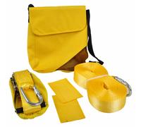 Set De Slackline Sport 15 Mètres Jaune Corde D'Escalade Équilibre Avec Sac Neuf