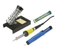 Set de soudure Basetech ZD-30B 230 V 30 W forme de crayon avec étain à souder, avec support, avec pompe à dessouder, avec panne à souder G