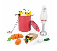 Set de soupe JANOD - Jouet d'imitation en bois, carton et feutrine - 43 accessoires blanc TU