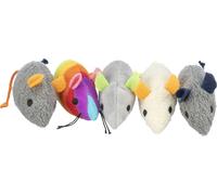 Set de souris chat 70 pcs | peluche | 7 cm | avec herbe à chat