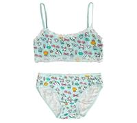 Set de Sous-Vêtements Complet pour Fille et Adolescente en Coton - Ensemble Soutien-Gorge et Culotte Laphilo Réf.6281, bleu ciel, 8-10 ans