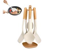 Set de Spatules en Silicone | Ensembles D Ustensiles De Cuisson - Accessoires De Cuisine Résistants À Haute Température Grade Alimentaire Pour Poêles Antiadhésives Préparation De Repas